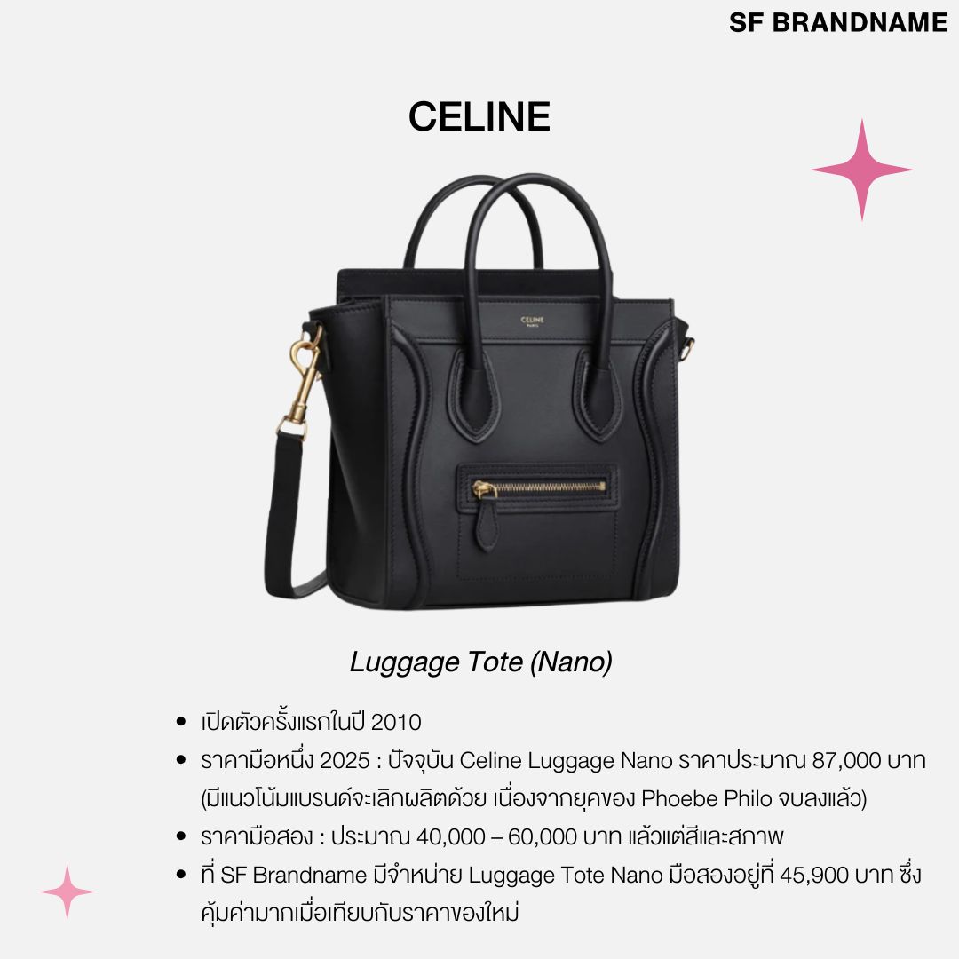Celine Luggage Tote (Nano)​