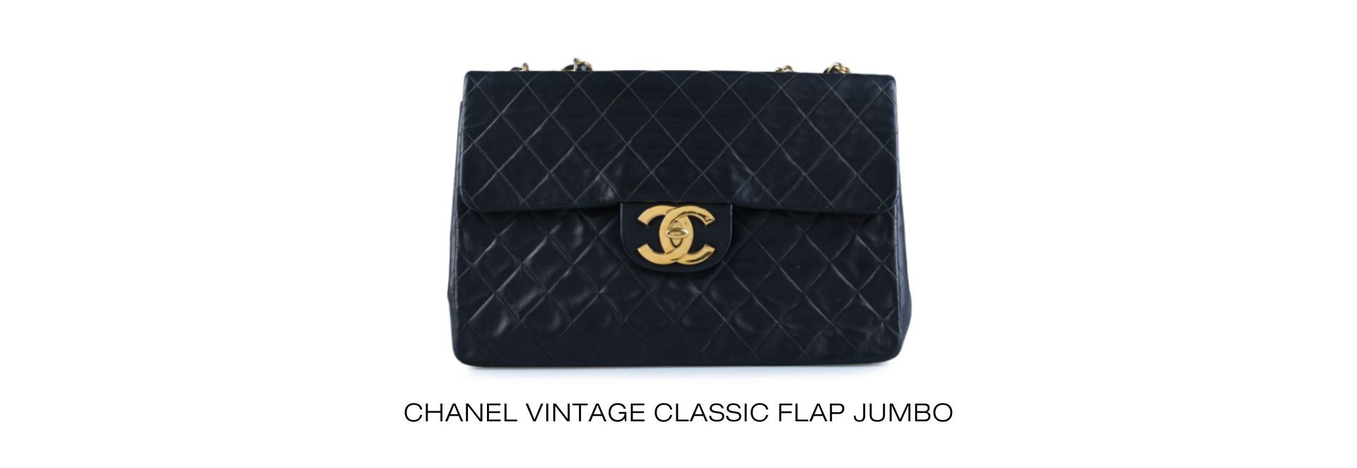 Chanel Vintage Classic Flap Jumbo แบรนด์เนมมือสอง มือ 2 sf brandname ของแท้