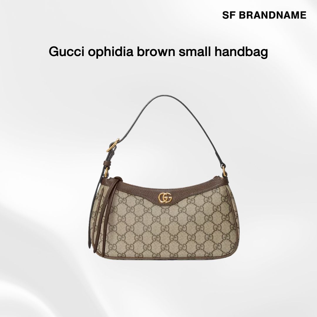 Gucci ophidia brown small handbag-สภาพดี-ราคาถูก-มือสอง