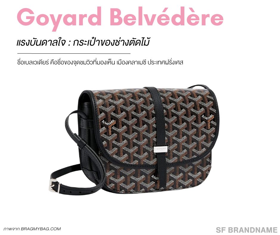 Goyard Belvédère - กระเป๋า Goyard ยอดนิยม