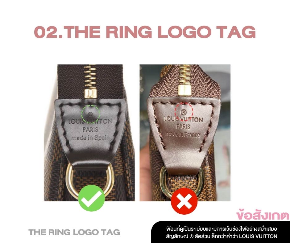 The Outer Logo Tag/ Tab-ตรวจกระเป๋า Louis Vuitton ของแท้ ฉบับ 2023