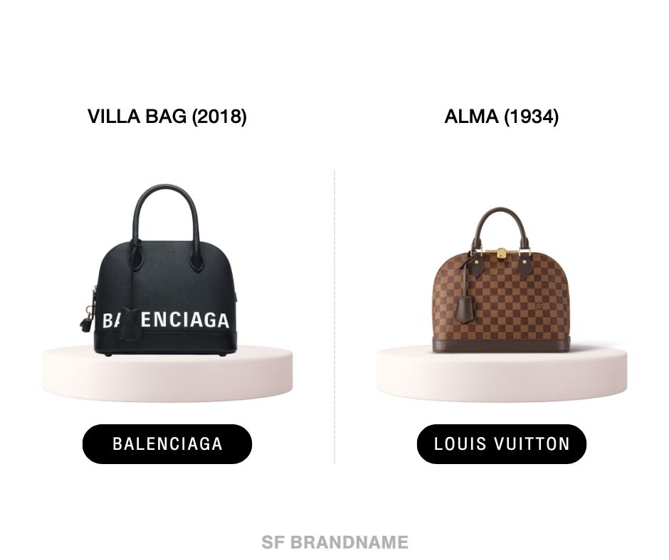 คู่ที่ 1 : Louis Vuitton Alma VS Balenciaga Villa Bag