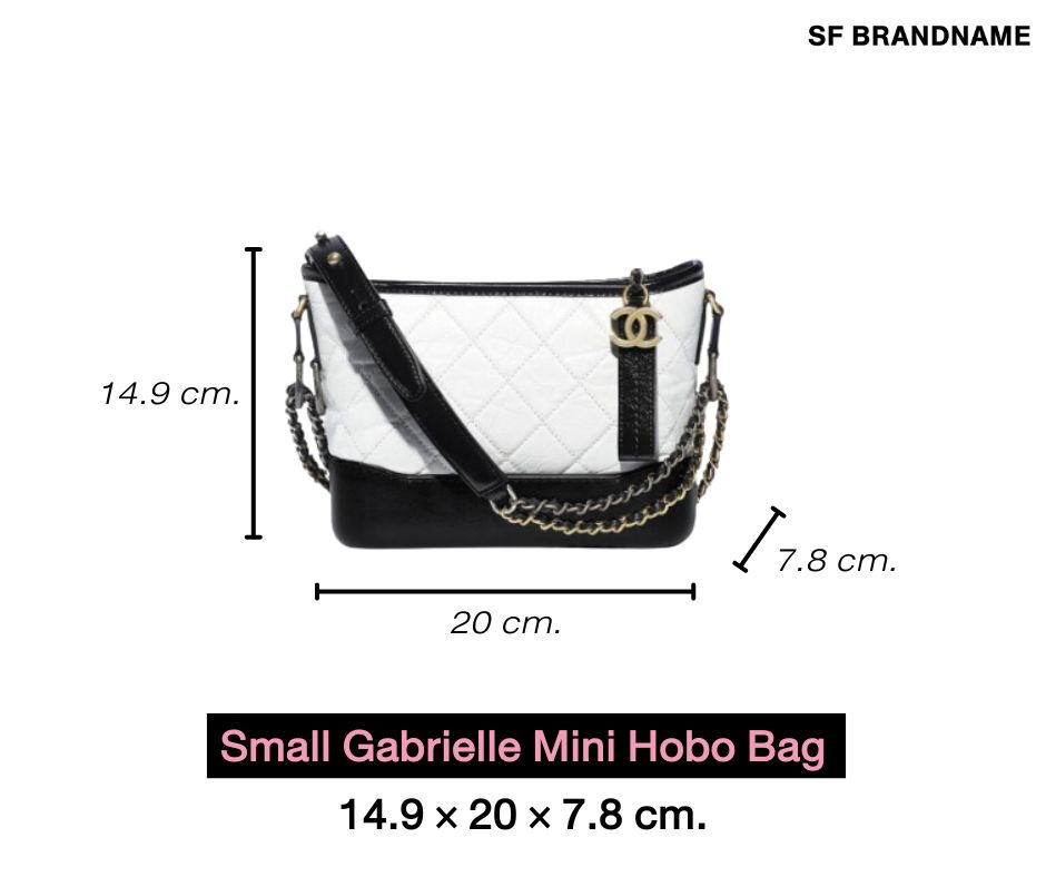 ขนาด Small Gabrielle Mini Hobo Bag - All about Chanel Gabrielle Bag