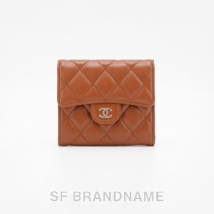 Tri-Fold Wallet Caviar GHW