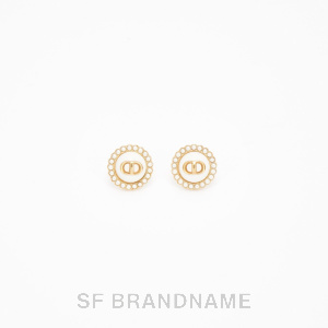 Petit CD Baroque Stud Earrings