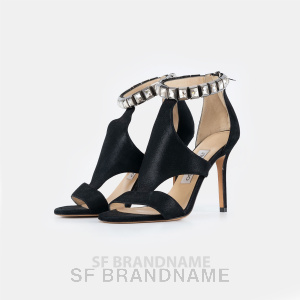 Column Suede High Heels