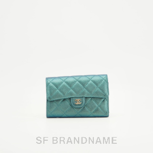 Tri - Fold Medium Wallet Caviar GHW