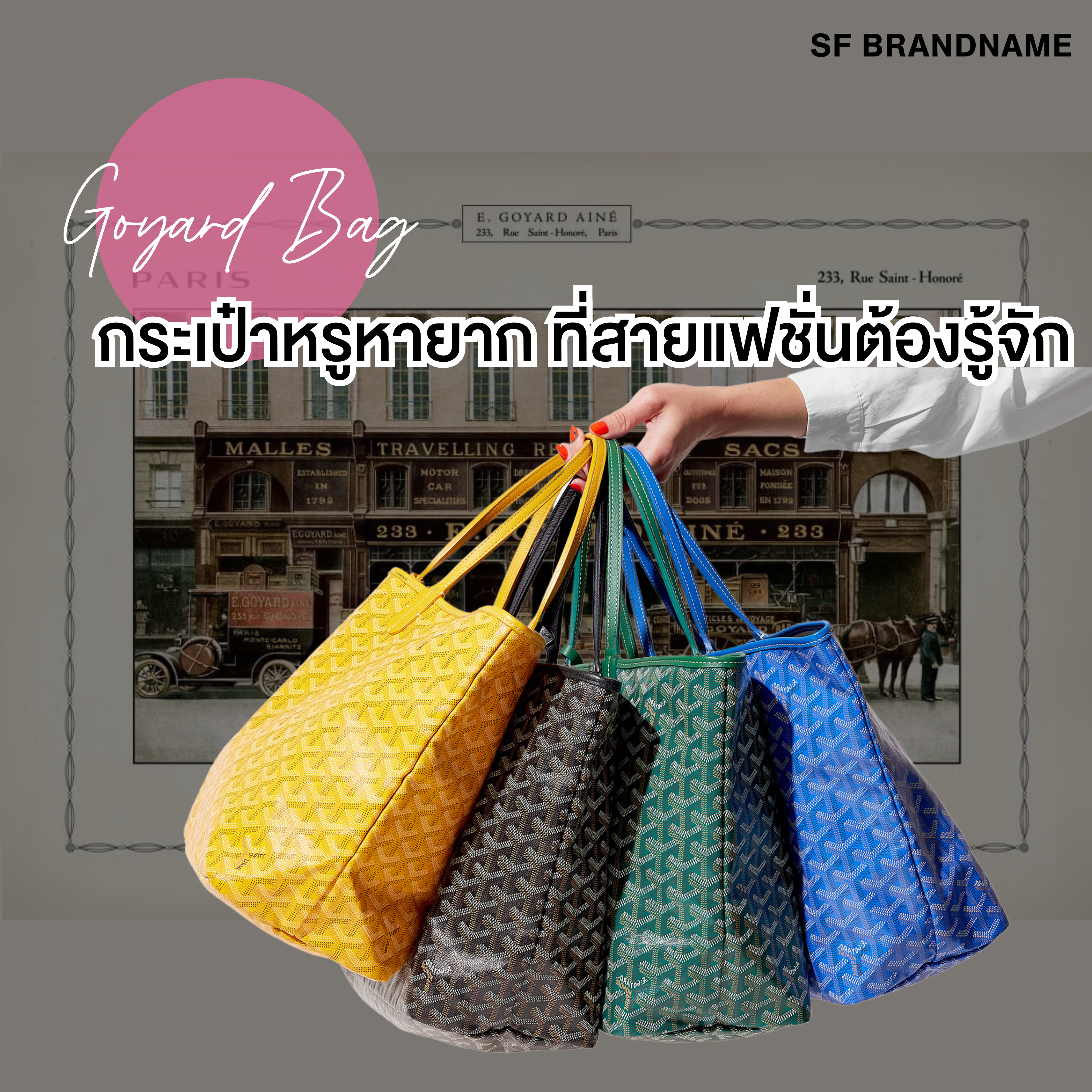 Goyard Bag กระเป๋าหรูหายาก ที่สายแฟชั่นต้องรู้จัก