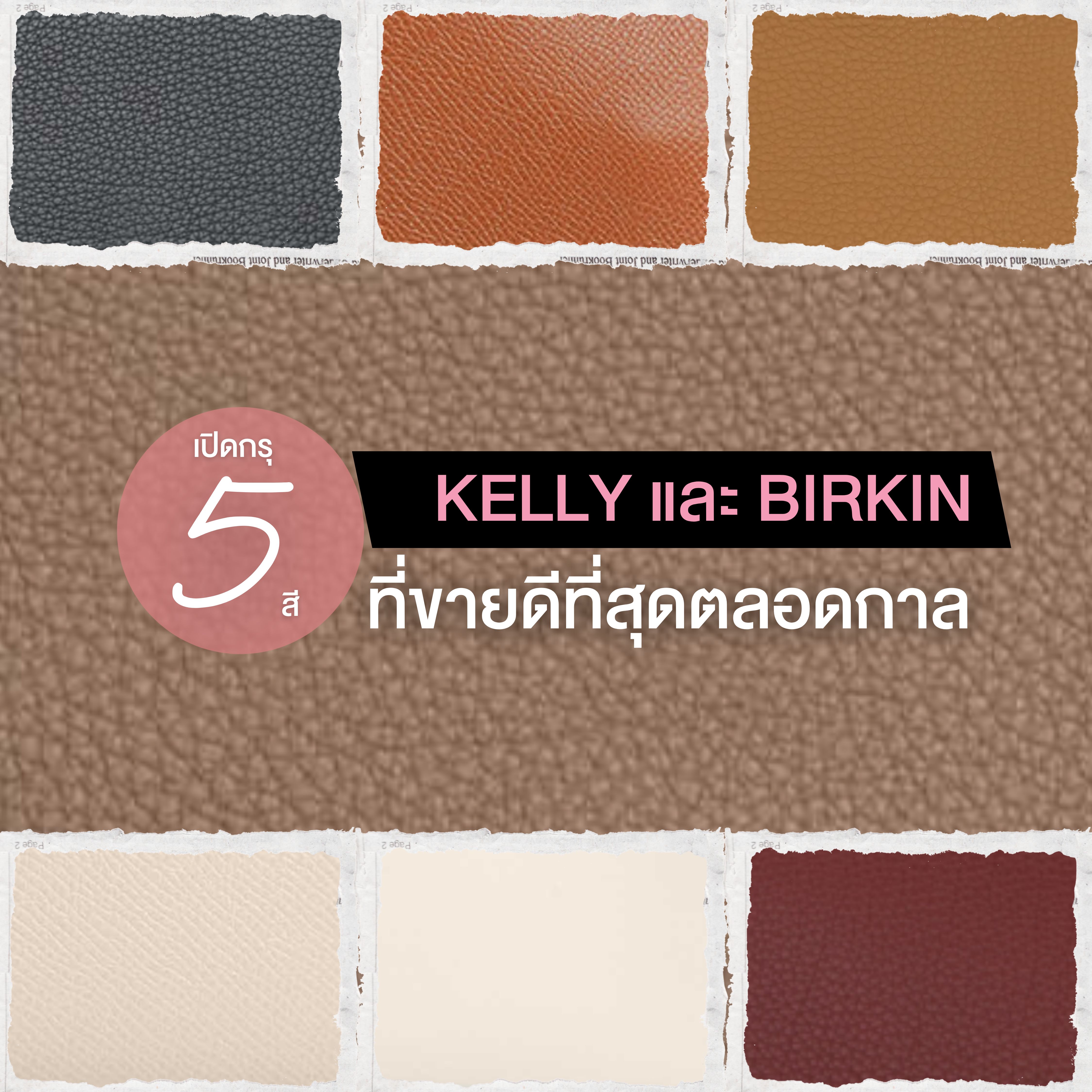 เปิดกรุ 5 สี Hermès Kelly และ Hermès Birkin ที่ขายดีที่สุดตลอดกาล