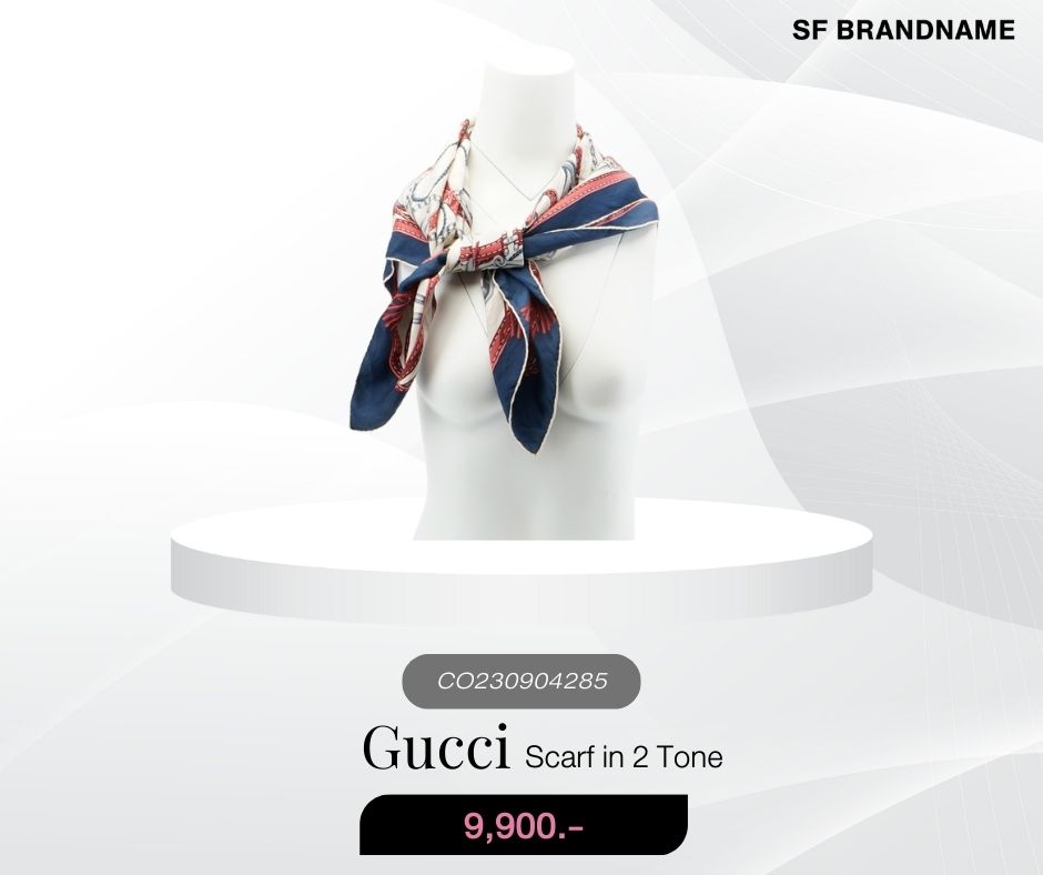 Gucci Silk Scarf with Belt Print