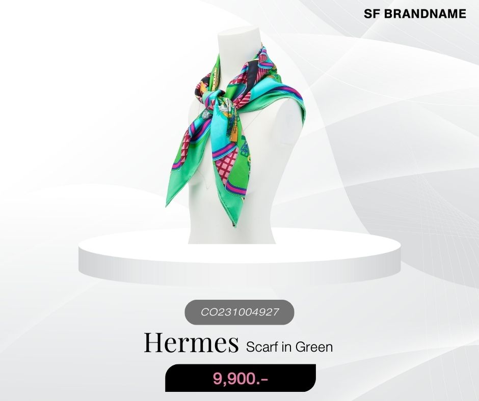 Hermes Bouquets Sellier Silk Scarf