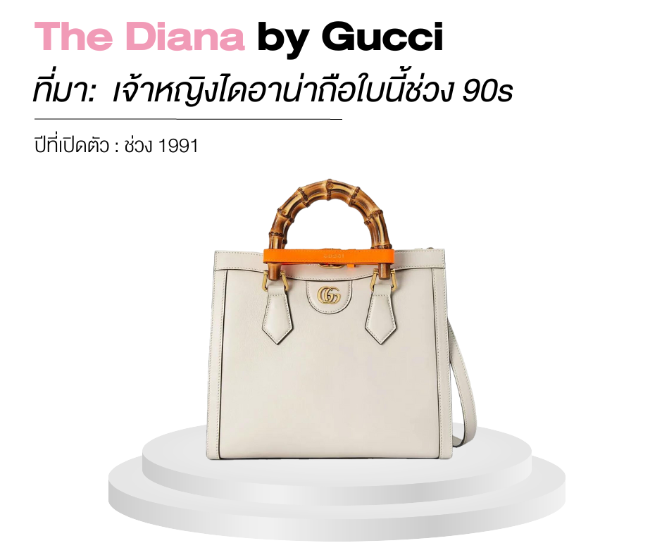 กระเป๋าแบรนด์เนม 5 รุ่น ที่ถูกตั้งชื่อตามคนดังระดับโลก-The Diana by Gucci