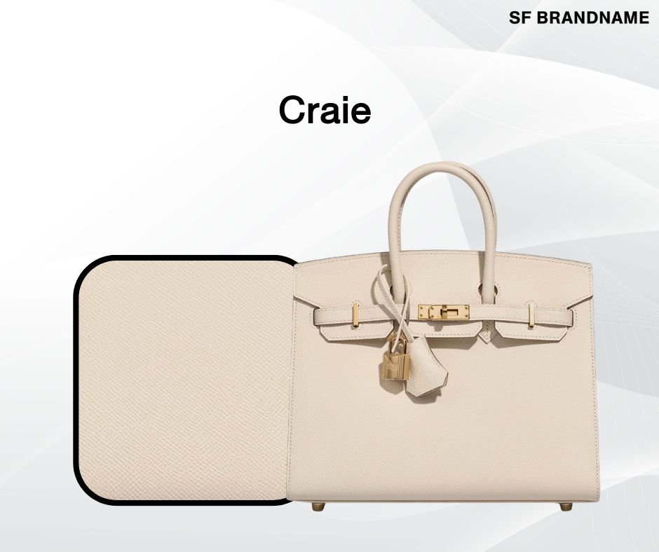 สีกระเป๋า Hermes ยอดนิยมและขายดีที่สุด Craie