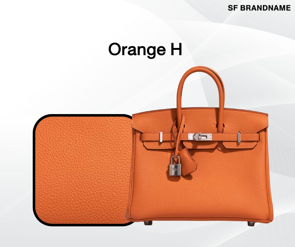 สีกระเป๋า Hermes ยอดนิยมและขายดีที่สุด Orange H