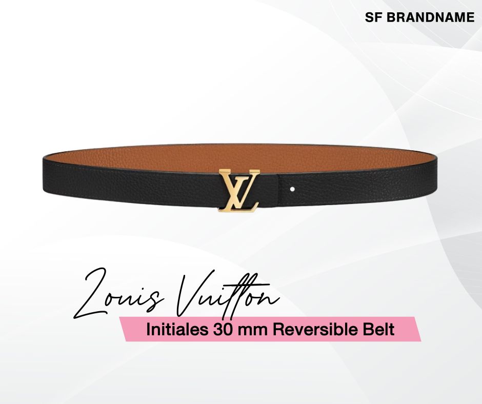 Louis Vuitton Initiales 30 mm. Reversible Belt