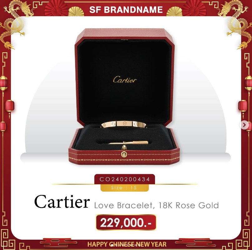 Cartier Love Bracelet 18K Rose Gold